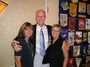President Jeff flanked by new Paul Harris recipients Marty Potter and Rhoda Childs.